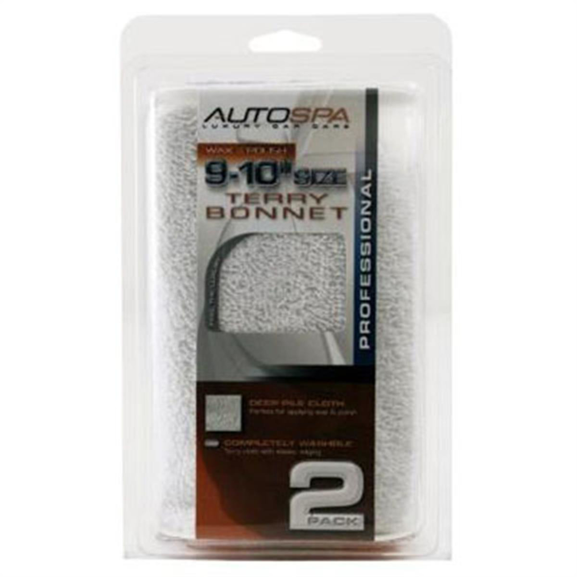 Carrand Cotton Terry Applicator Bonnet — 9-10in., Model# CRD40402AS